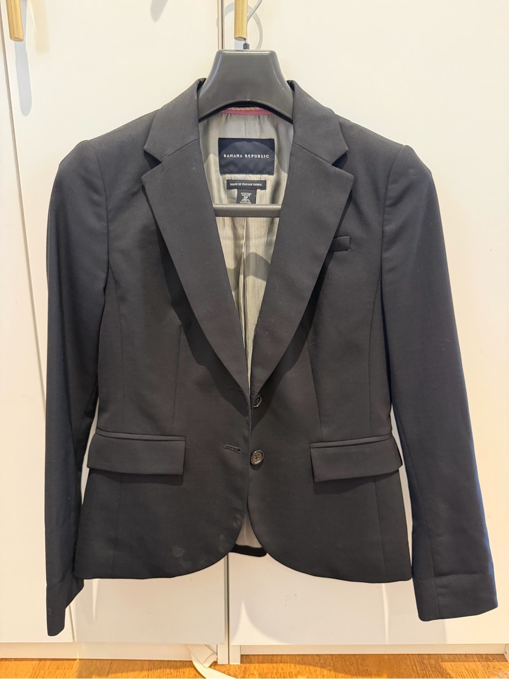 Banana Republic Black Women's Tailored Single-Breasted Blazer